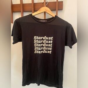 Reformation Black and White Stardust Tee size small